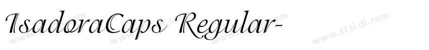 IsadoraCaps Regular字体转换
